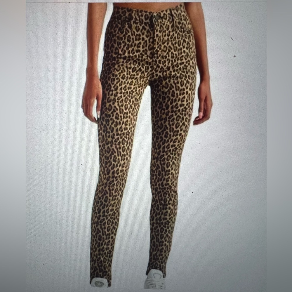 720 HIGH RISE SUPER SKINNY CHEETAH/JAGUAR PRINT 28x30